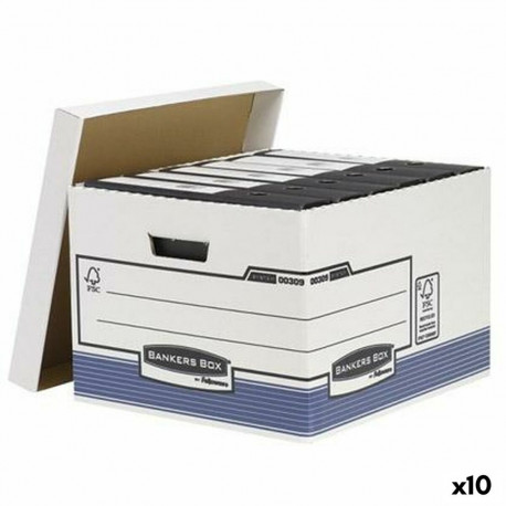 Dokumendite kast Fellowes    Sinine Valge 10 Ühikut (29,4 x 38,7 x 44,5 cm)