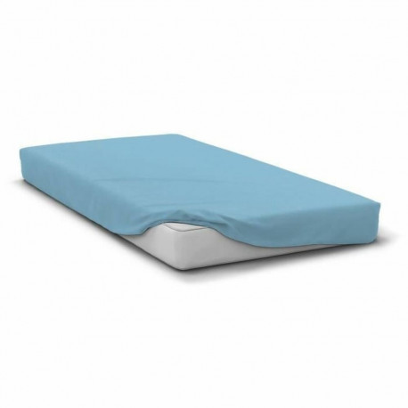 Fitted bottom sheet HOME LINGE PASSION Light Blue King size 160 x 200 + 30 cm