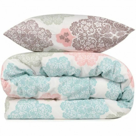 Duvet cover set Turquoise Super king 3 Pieces