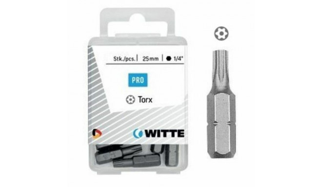 Bit set WITTE Torx TX 25 5 Units