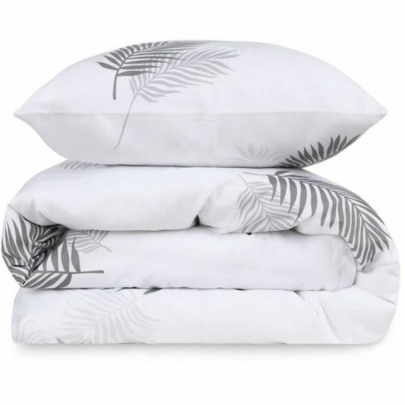 Duvet cover set Grey Super king 3 Pieces