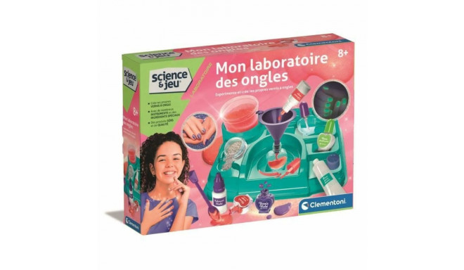 Manicure Set Clementoni My Nail Laboratory Multicolour