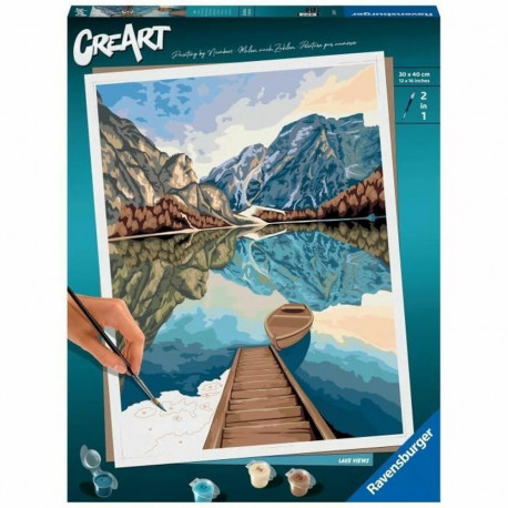 Paint by Numbers Set Ravensburger Lake Views 30 x 40 cm