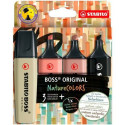 Pimeduses Helendavate Markerite Komplekt Stabilo BOSS ORIGINAL NATURECOLORS Mitmevärviline 4 Tükid, 