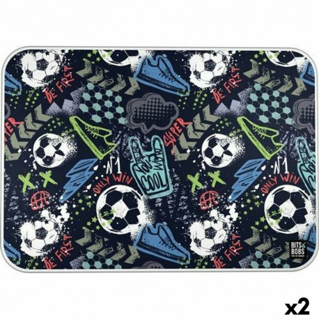 Kaitsematt Bits&Bobs MATCH Mitmevärviline PVC 47 x 33 cm Laua (2 Ühikut)