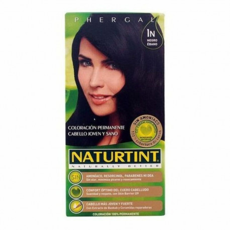 Ammoniaagivaba juuksevärv Naturtint Naturtint N Eebenmust 170 ml
