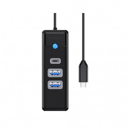 Orico Hub USB-C to 2x USB 3.0 + USB-C, 5 Gbps, 0.15m Black