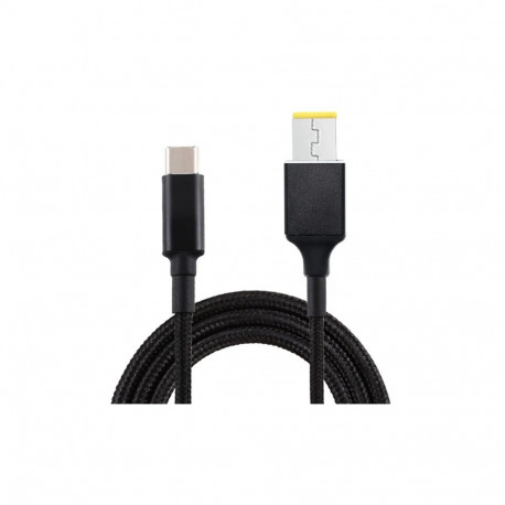 Fusion sülearvuti laadimiskaabel USB-C ja Lenovo SquarePin  | 18,5V-20V | 100W | 1,8m