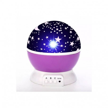 Elight L1 2in1 Star Sky projector and Night lamp with 4x AAA / USB Cable 220V Power Purple