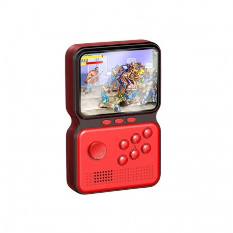 GameBox M3 16bit Portable Retro Game console with 900 games 3'' HD LCD / TV RCA cable Red