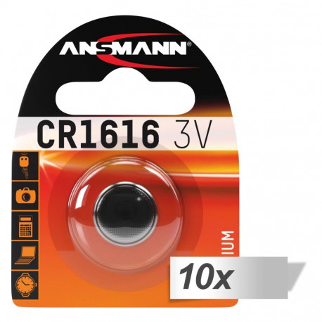10x1 Ansmann CR 1616 patarei