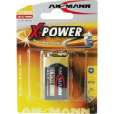 1 Ansmann leelispatarei 9V block X-Power