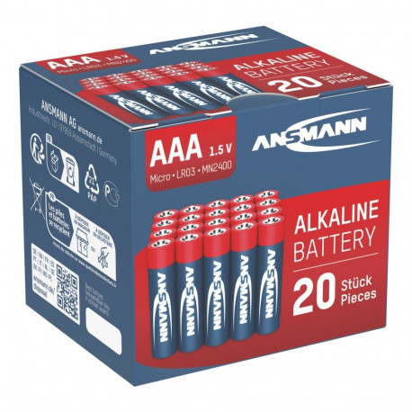 1x20 Ansmann Alkaline Micro AAA LR 03 red-line karp
