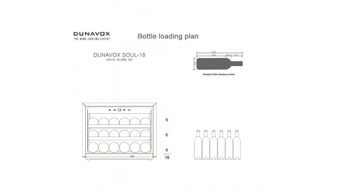 Integreeritav veinikülmik Dunavox DAVS-18.46MB