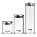3-piece box set of glass Lamart