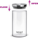 3-piece box set of glass Lamart