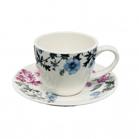 Cup/saucer LILIAN D14,5xH8cm 200ml