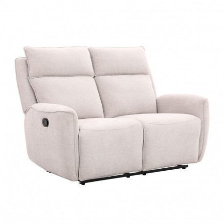 Recliner sofa MAREN 2-seater with manual mechanism, beige