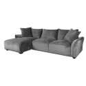 Corner sofa DIVI LC, grey