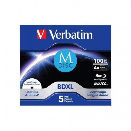 BD-R M-Disc 100 GB (4-fach, 5 Stück)