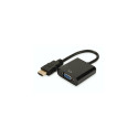 Konverter HDMI A > VGA (schwarz, 18cm)