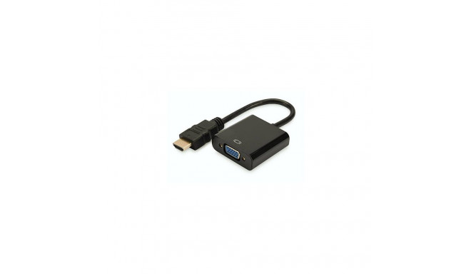 Konverter HDMI A > VGA (schwarz, 18cm)
