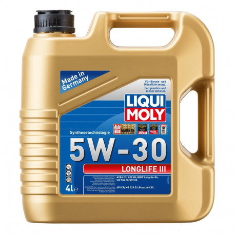 Longlife III 5W30 õli VAG mootoriõli Liqui Moly 4L