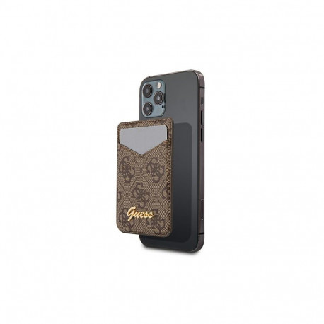 Guess Wallet Card Slot GUWMS4GTLBR MagSafe 4G brown/brown