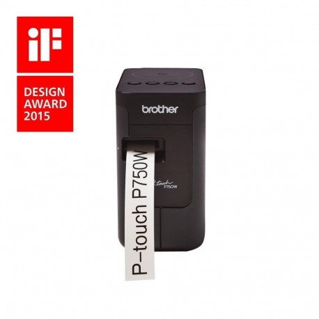 Brother PT-P750W label printer 180 x 180 DPI 30 mm/sec Wired & Wireless HSE/TZe Wi-Fi