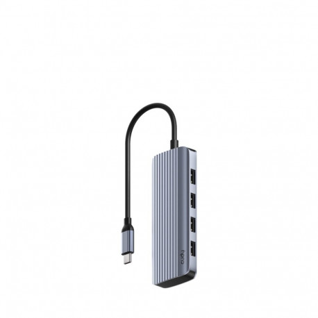 Cudy sülearvuti dokk/portide replikator USB 3.2 Gen 1 (3.1 Gen 1) Type-C, hall, hõbedane
