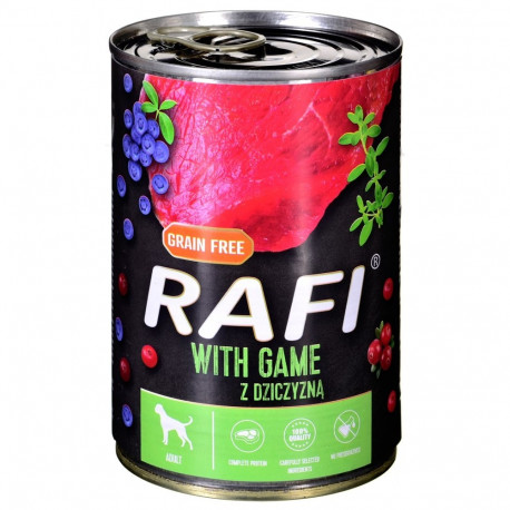 Dolina Noteci Rafi hirveliha, jõhvikate ja mustikatega märg koeratoit 400g