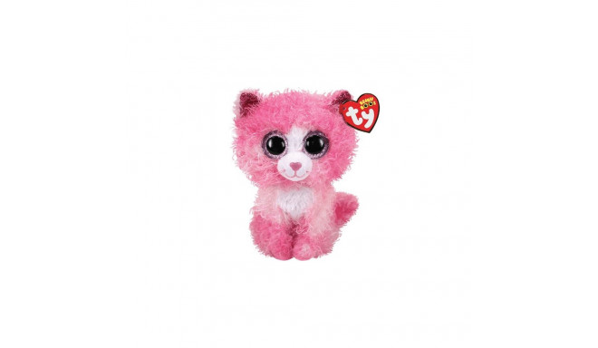 ty kass maskott roosa lokkis juustega reagan 24 cm
