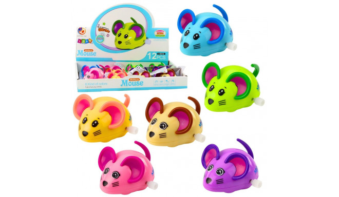 Keritav hiir liigub sabaga 8cm värvide segu