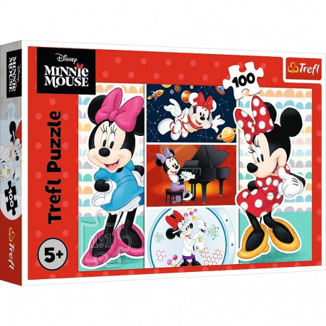 Puzzle - 100 - Zabawna Minnie - Disney Myszka Minnie - Trefl 16517