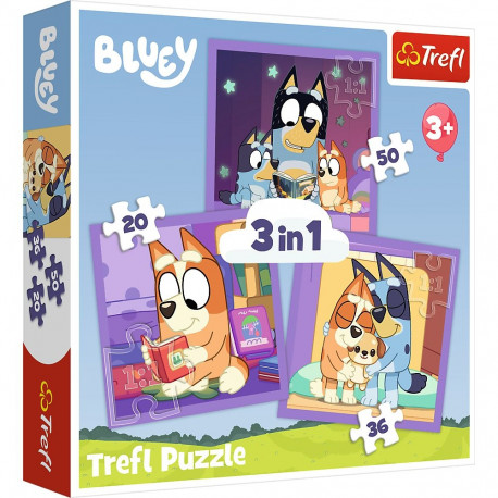 Trefl pusle 34895, 3 ühes (20, 36, 50), tutvu Blueyga