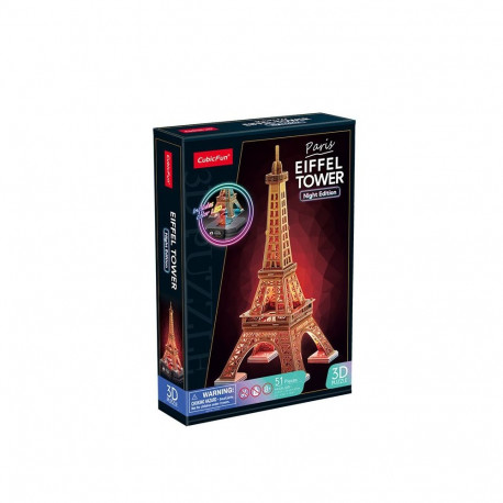 3D pusle Eiffeli torn (ööversioon)