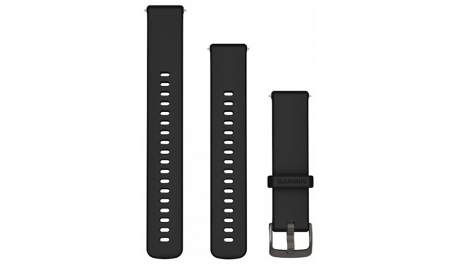 Garmin kellarihm Quick Release Silicone 18mm, must