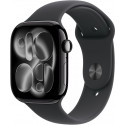 Apple Watch 11 GPS 42mm Sport Band M/L, jet black/black (MEQU4ET/A)