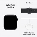Apple Watch 11 GPS 42mm Sport Band M/L, jet black/black (MEQU4ET/A)