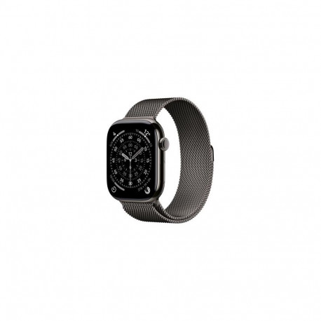 Apple Watch Series 11 GPS + Cellular 46mm Slate Titanium Case with Slate Milanese Loop - M/L