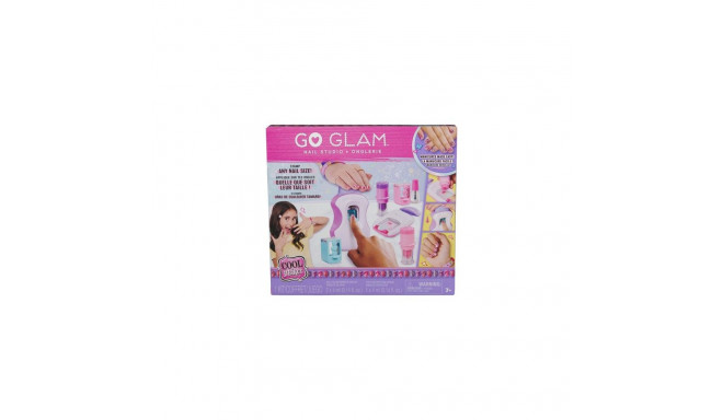 Cool Maker , GO GLAM Studio Nail Kit, Style 200 Nails, 4 Designs, 2 Polish Applicators &amp; Mas
