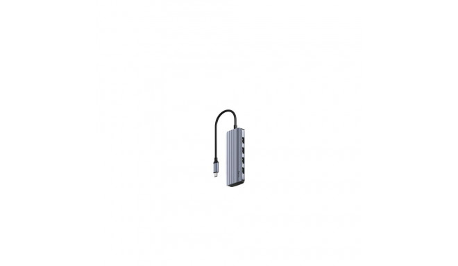 Cudy UH500 interface hub USB 3.2 Gen 1 (3.1 Gen 1) Type-C 5000 Mbit/s Grey, Silver