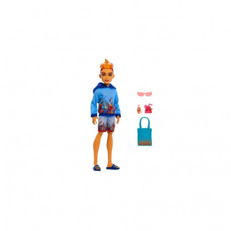 Monster High Scare-adise Island Heath Burns Fashion Doll with Swim Trunks & Accessories
