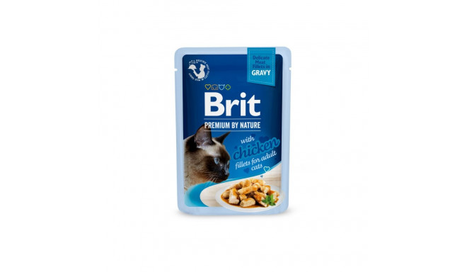 Brit Premium Cat Delicate Chicken Fillets in Gravy märgtoit kassidele 85g
