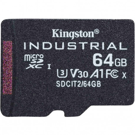 "CARD 64GB Kingston Industrial microHC 100MB/s"