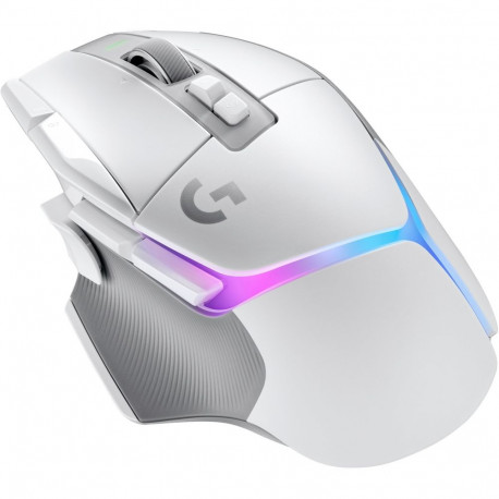 "Logitech G G502 X PLUS Mouse optical wireless 2.4 GHz USB Logitech Lightspeed receiver white"