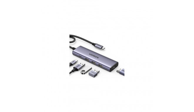 "UGREEN Revodok 5-in-1 4K HDMI USB-C Hub mit 3x USB-A 3.0"