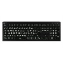 "LogicKeyboard XL-Print Astra 2 White on Black DE (PC)"