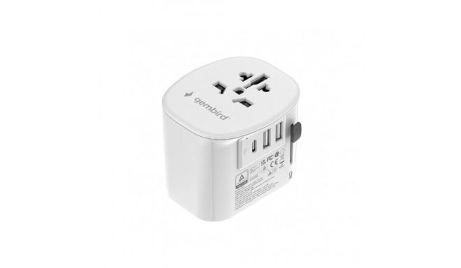 Grounded universal travel adapter 15W