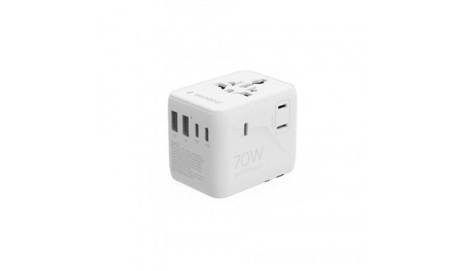 Universal travel power adapter cube 70W